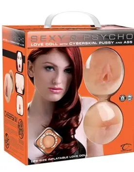 Sexy & Psycho Inflatable Love Doll With Cyberskin Pussy & Ass
