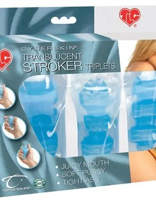 Cyberskin Translucent Stroker Triplets