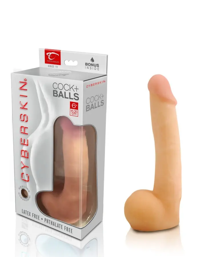 Cyberskin Cyber Cock With Balls - Light