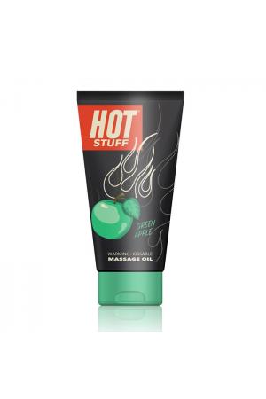 Hot Stuff Warming Massage Oil - Green Apple - 6 Fl. Oz. Tube