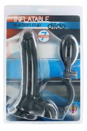 Inflatable Suction Cup Dong - Black