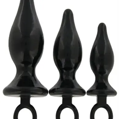 Anal Pacifiers Set of 3 - Black