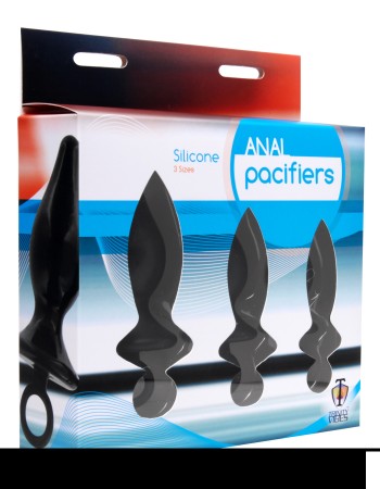 Anal Pacifiers Set of 3 - Black
