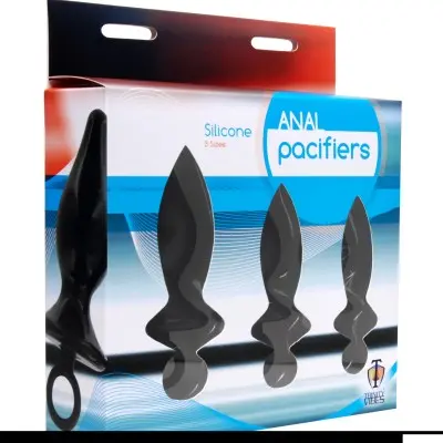 Anal Pacifiers Set of 3 - Black