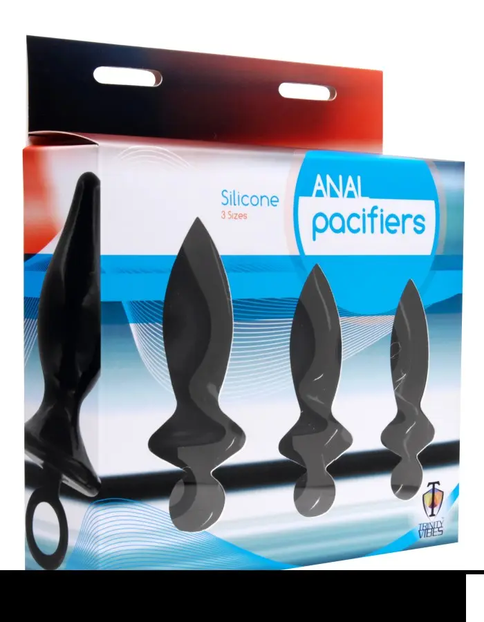Anal Pacifiers Set of 3 - Black