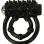 Vibrating Double Cock Ring - Black