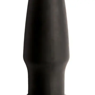 Silicone Vibrating Butt Plug - Small - Black