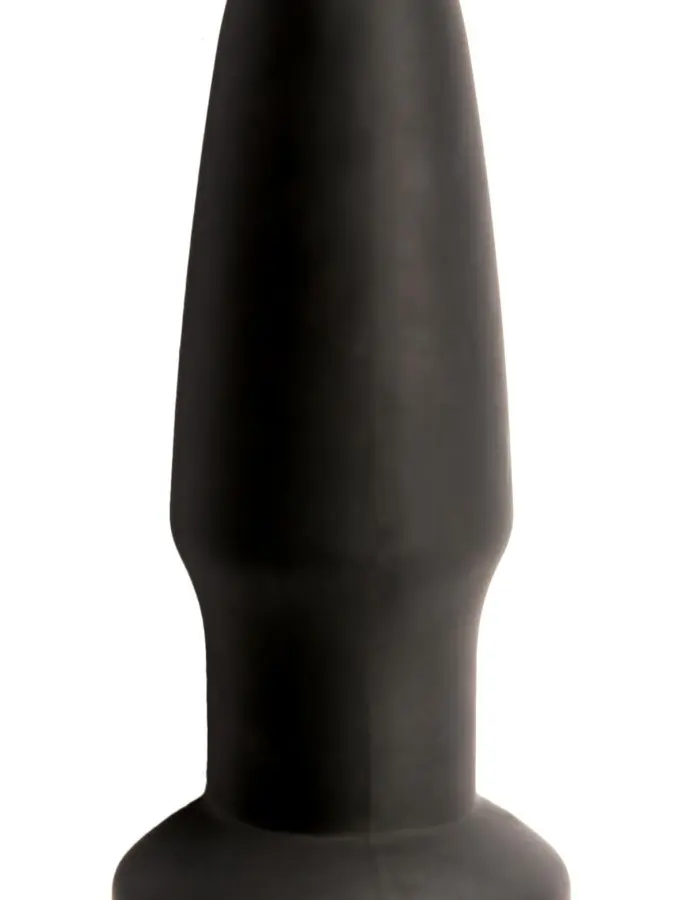 Silicone Vibrating Butt Plug - Small - Black