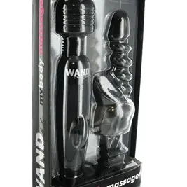 Variable Speed Wand With Attachment - Black