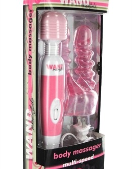 Variable Speed Wand With Attachment - Pink