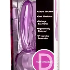 Original Rabbit Dual Stimulation Wand  Attachment - Purple We-Ab935