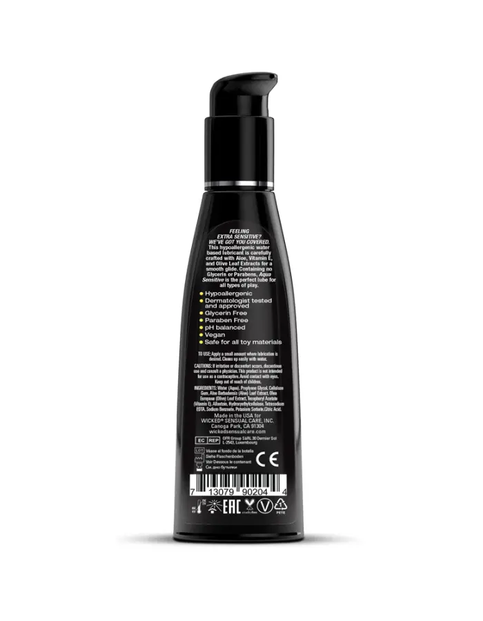 Aqua Sensitive Water-Based Lubricant - 4 Fl. Oz.