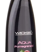 Aqua Pomegranate Flavored Water-Based Intimate Lubricant 2 Oz.