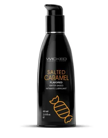 Aqua Salted Caramel Flavored Water Based Intimate Lubricant - 2 Fl. Oz.