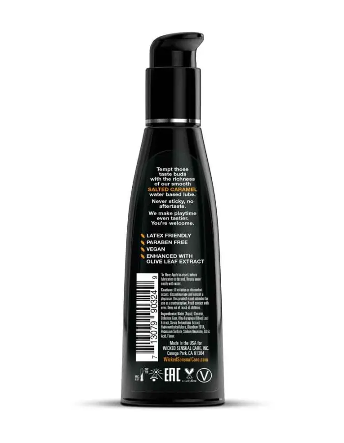 Aqua Salted Caramel Flavored Water Based Intimate Lubricant - 4 Fl. Oz.
