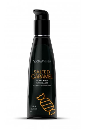 Aqua Salted Caramel Flavored Water Based Intimate  Lubricant - 4 Fl. Oz.