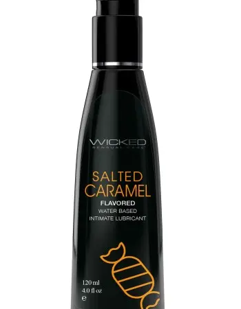 Aqua Salted Caramel Flavored Water Based Intimate Lubricant - 4 Fl. Oz.
