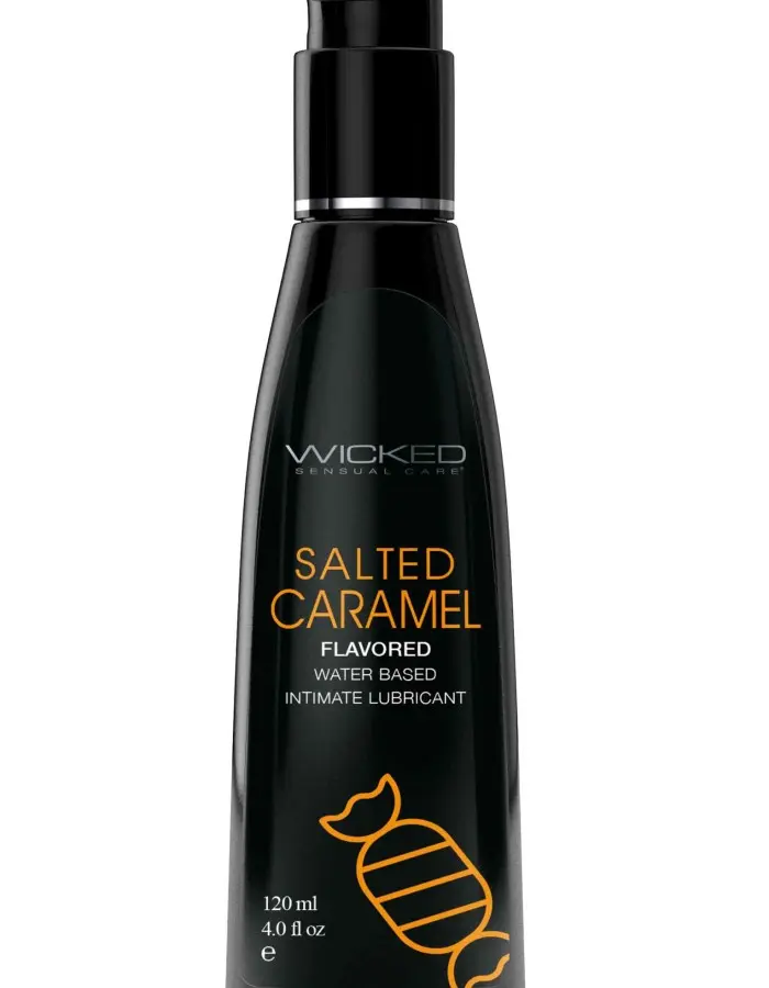 Aqua Salted Caramel Flavored Water Based Intimate Lubricant - 4 Fl. Oz.