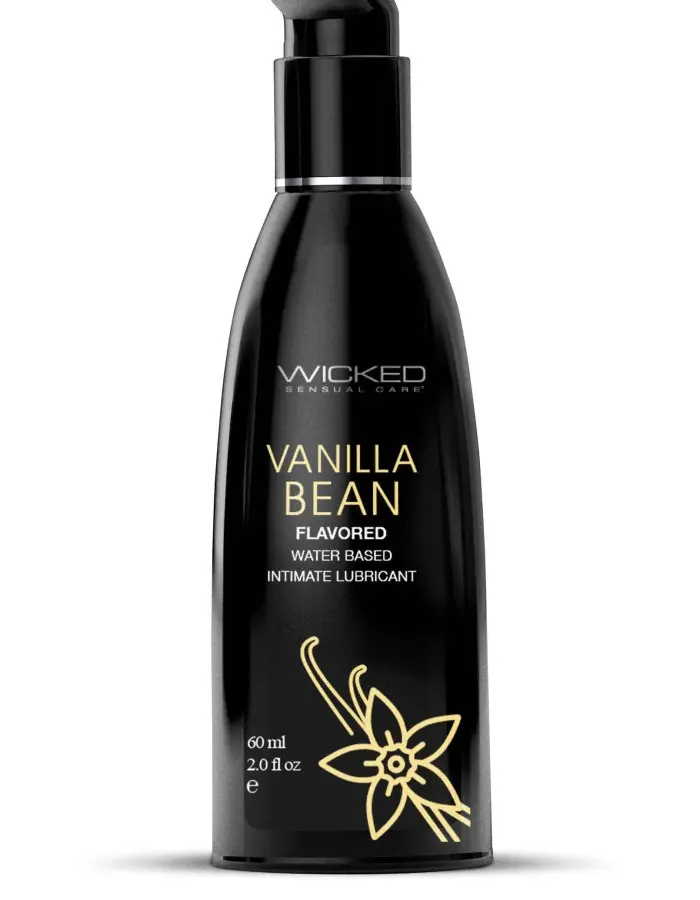 Aqua Vanilla Bean Flavored Water Based Intimate Lubricant - 2 Fl. Oz.