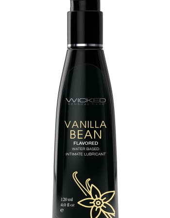 Aqua Vanilla Bean Flavored Water Based Intimate Lubricant - 4 Fl. Oz.