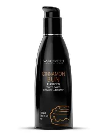 Aqua Cinnamon Bun Flavored Water Based Intimate Lubricant - 2 Fl. Oz.