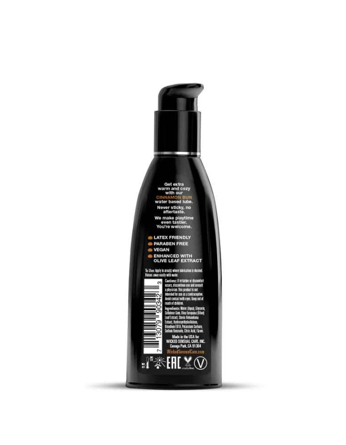 Aqua Cinnamon Bun Flavored Water Based Intimate Lubricant - 2 Fl. Oz.