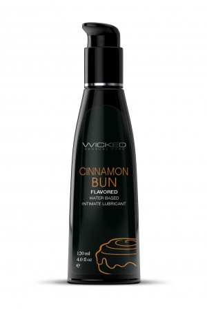 Aqua Cinnamon Bun Flavored Water Based Intimate  Lubricant - 4 Fl. Oz.