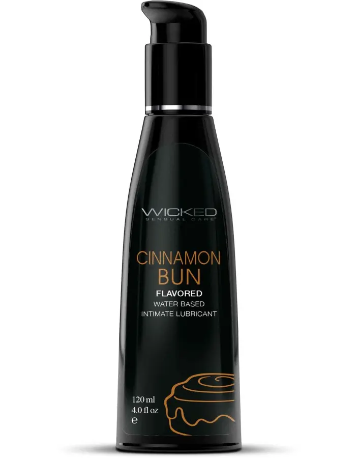 Aqua Cinnamon Bun Flavored Water Based Intimate Lubricant - 4 Fl. Oz.