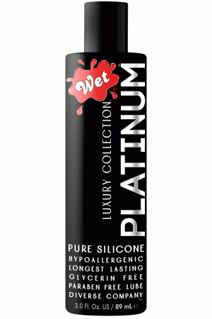 Wet Platinum Luxury Silicone Lubricant - 3 Fl. Oz