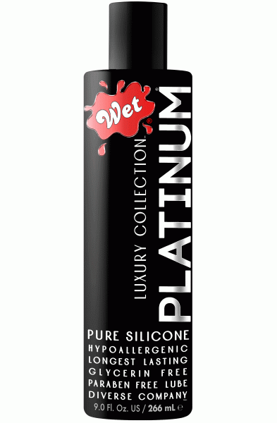 Wet Platinum Luxury Silicone Lubricant - 9 Fl. Oz.