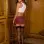 School Girl Mini Skirt -Small - Red