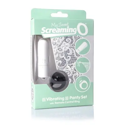 My Secret Screaming O Vibrating Panty Set - White - Each
