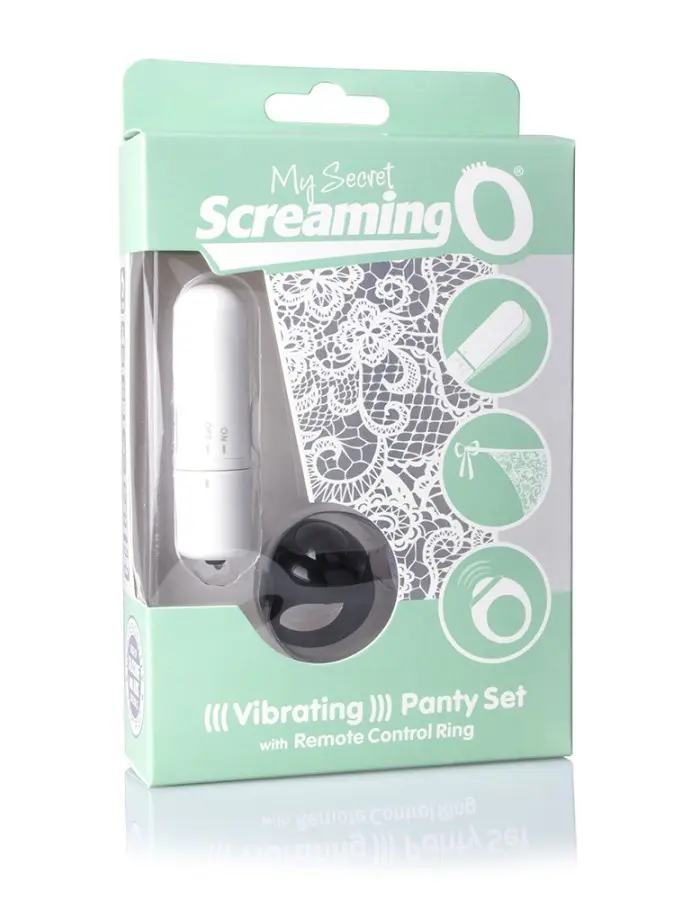 My Secret Screaming O Vibrating Panty Set - White - Each