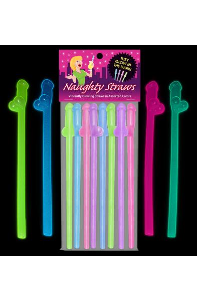 Glow-in-the-Dark Naughty Straws