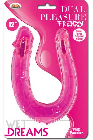 Wet Dreams Dual Pleasure Frenzy - Pink Passion