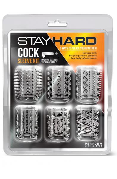 Stay Hard Cock Sleeve Kit - Clear