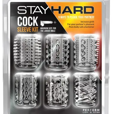 Stay Hard Cock Sleeve Kit - Clear