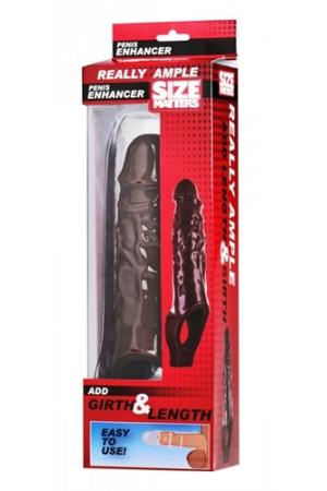 Really Ample Penis Enhancer Sheath - Brown