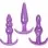 Anal Trainer 3 Piece Anal Play Kit - Purple