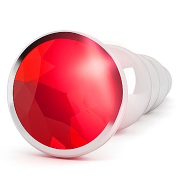 Rich R5 Silver Metal Plug - 4.9 Inch - Red Sapphire