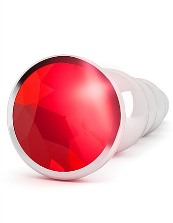 Rich R5 Silver Metal Plug - 4.9 Inch - Red Sapphire