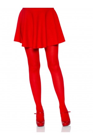 Nylon Tights - One Size - Red