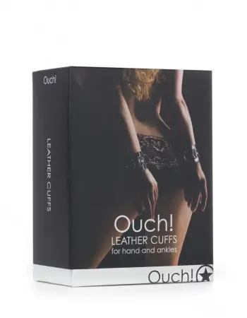 Leather Cuffs for Hands and Ankles - Black
