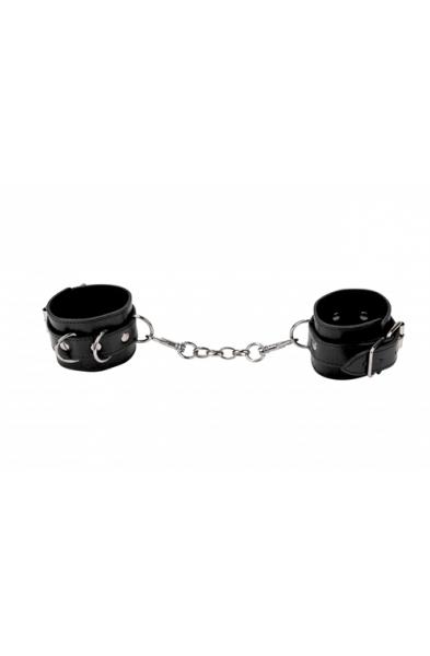 Leather Cuffs for Hands and Ankles - Black