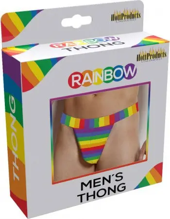 Rainbow Mens Thong