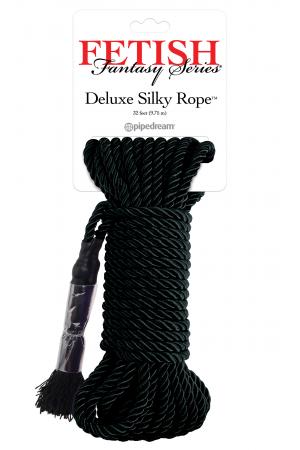 Fetish Fantasy Series Deluxe Silky Rope - Black