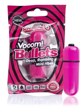 Vooom Bullets Mini-Vibes - Each - Strawberry