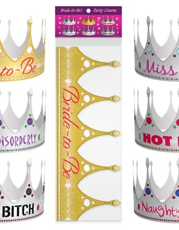 Bride-to-Be Party Crowns