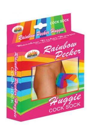 Rainbow Pecker Huggie Sock