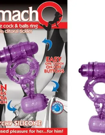 The Macho Double -Purple Cock and Balls
